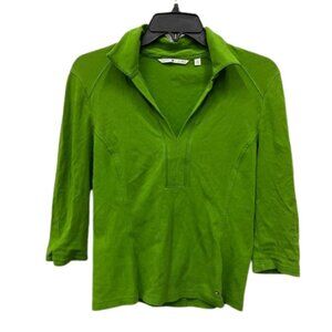 Tommy Hilfiger Green C Neck 3/4 Sleeve Blouse MEDIUM